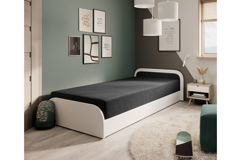 Mayuri Sängpaket Förvaringssäng 90x180 cm - Vit - Möbler - Säng - Säng med förvaring