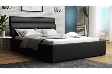 Moon Förvaringssäng 223x160x100 cm - Svart/Grå - Möbler - Säng - Säng med förvaring