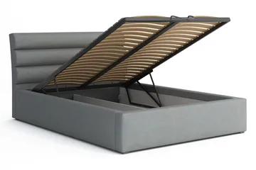 Moon Förvaringssäng 223x160x100 cm - Svart/Grå - Möbler - Säng - Säng med förvaring