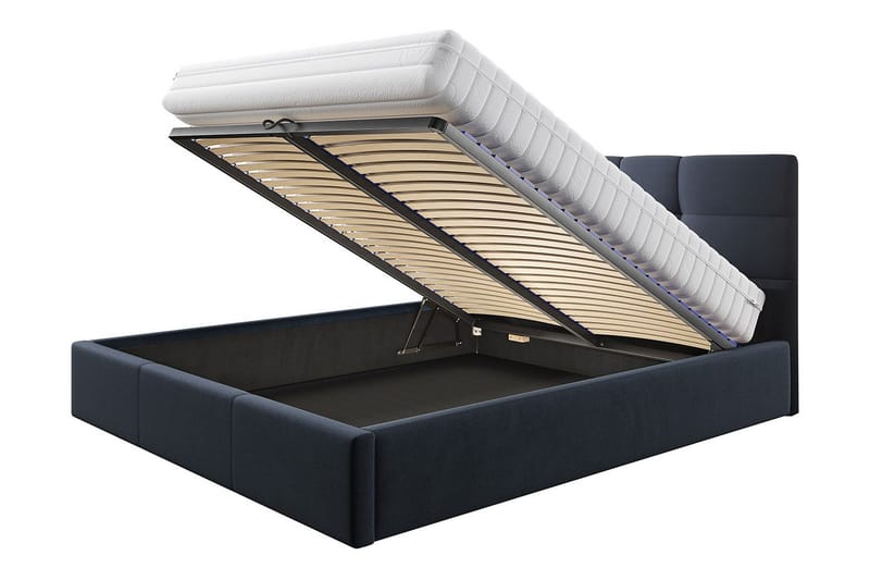 Nieres Förvaringssäng 180x200cm - Grå - Möbler - Säng - Säng med förvaring