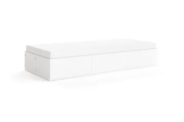 Norrvik Sängram 90x200 cm med förvaring inklusive madrass - Vit - Möbler - Säng - Säng med förvaring