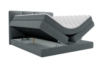Pinta Förvaringssäng 160x200 cm - Svart/Vit - Möbler - Säng - Säng med förvaring - Dubbelsäng med förvaring