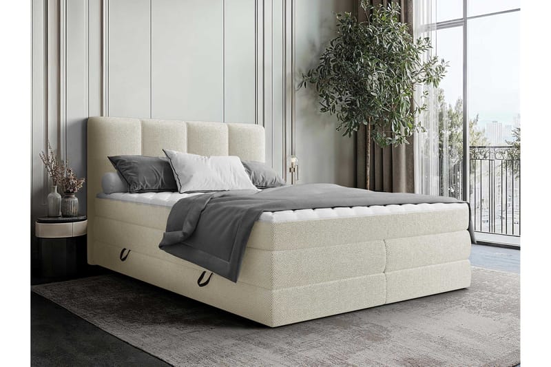 Pinta Förvaringssäng 180x200 cm - Beige - Möbler - Säng - Säng med förvaring - Dubbelsäng med förvaring