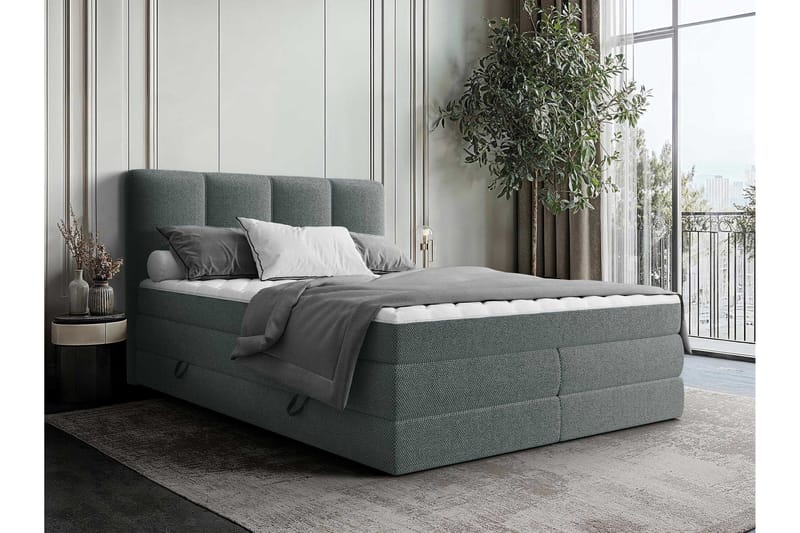 Pinta Förvaringssäng 180x200 cm - Beige - Möbler - Säng - Säng med förvaring - Dubbelsäng med förvaring