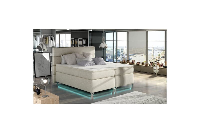Resårbotten Eltap Amadeo med LED, Dora 21, Beige, 180x200 cm