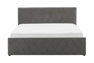 Rochefort Förvaringssäng 180x200 cm - Sammet/Grå - Möbler - Säng - Säng med förvaring