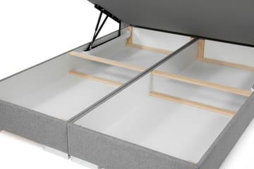 Säng Kacper 160x200 cm - Grå - Möbler - Säng - Säng med förvaring - Dubbelsäng med förvaring