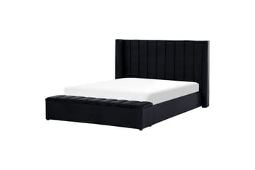 Säng med förvaringsbänk Noyers Svart, 180x200 cm - Svart, 180x200 cm - Möbler - Säng - Vattensäng