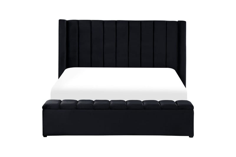 Säng med förvaringsbänk Noyers Svart, 180x200 cm - Svart, 180x200 cm - Möbler - Säng - Vattensäng