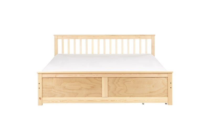 Säng med förvaringslådor Olendon Ljus trä, 180x200 cm, 2 - Ljus trä, 180x200 cm, 2 - Möbler - Säng - Säng med förvaring