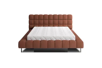 Säng med klädsel Eltap Magentta - 140x200 cm, Jaffray 30, Röd - Möbler - Säng - Säng med förvaring