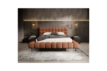 Säng med klädsel Eltap Magentta - 140x200 cm, Jaffray 30, Röd - Möbler - Säng - Säng med förvaring
