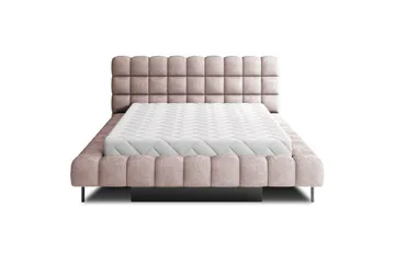 Säng med klädsel Eltap Magentta - 140x200 cm, Touch 24, Rosa - Möbler - Säng - Säng med förvaring