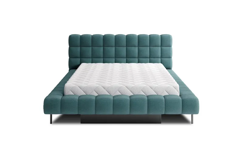 Säng med klädsel Eltap Magentta - 180x200 cm, Amore 38, Grön - Möbler - Säng - Säng med förvaring