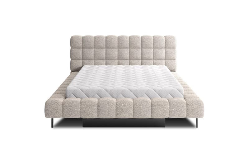 Säng med klädsel Eltap Magentta - 180x200 cm, Royal 18, Beige - Möbler - Säng - Säng med förvaring - Dubbelsäng med förvaring