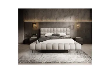 Säng med klädsel Eltap Magentta - 180x200 cm, Touch 18, Beige - Möbler - Säng - Säng med förvaring