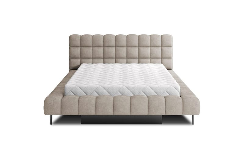 Säng med klädsel Eltap Magentta - 180x200 cm, Touch 18, Beige - Möbler - Säng - Säng med förvaring