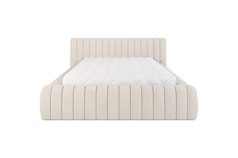 Säng med stoppning Eltap Carilla med metallram/gaslyft/förvaring - Sola 18, Beige, 180x200 cm - Möbler - Säng - Säng med förvaring