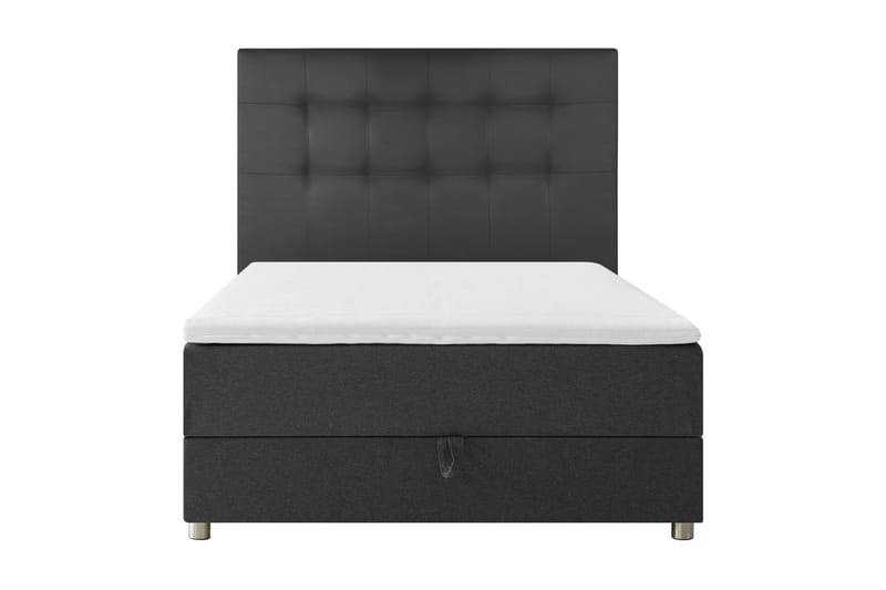 Sängpaket Chilla Förvaringssäng 140x200 cm - Mörkgrå - Säng med förvaring - Komplett sängpaket