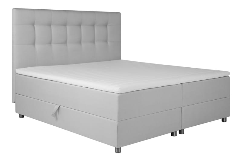 Sängpaket Chilla Förvaringssäng 180x200 cm - Ljusgrå - Säng med förvaring - Komplett sängpaket