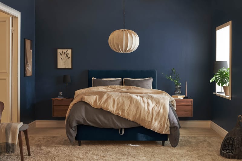 Sängpaket Chilla Pluss Förvaringssäng 140x200 cm - Mörkblå - Säng med förvaring