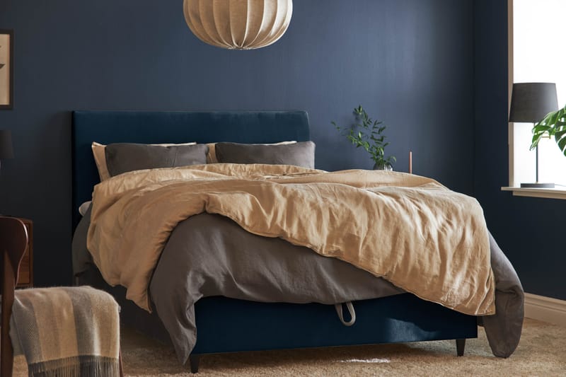 Sängpaket Chilla Pluss Förvaringssäng 140x200 cm - Mörkblå - Möbler - Säng - Säng med förvaring