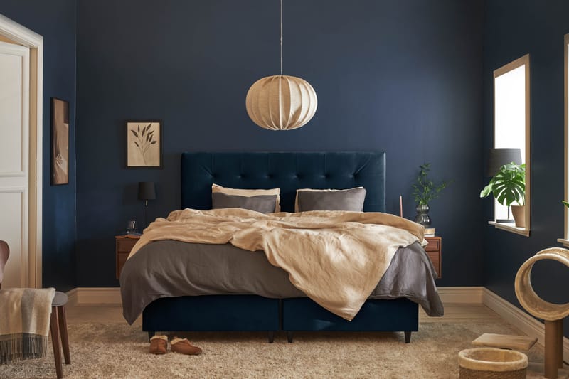 Sängpaket Chilla Pluss Förvaringssäng 180x200 cm  - Mörkblå - Säng med förvaring - Komplett sängpaket