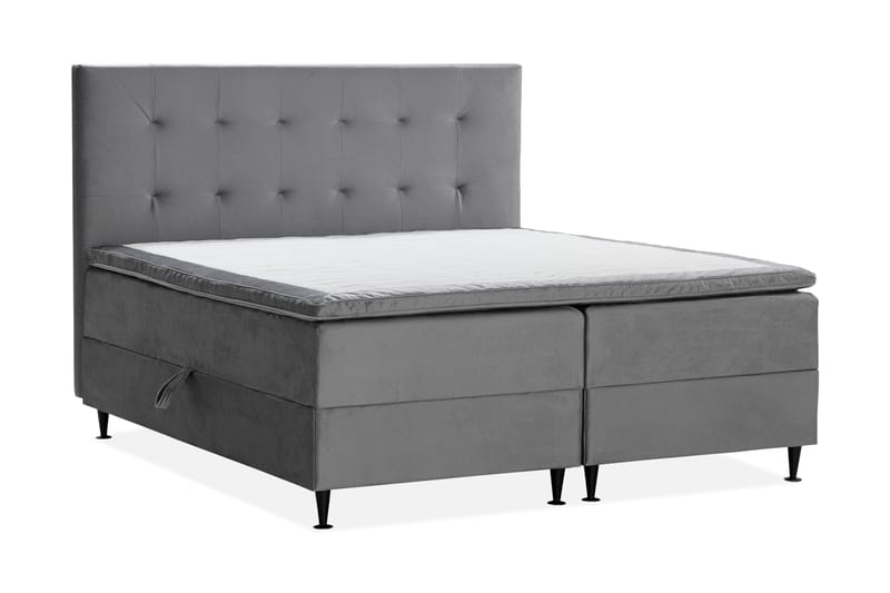 Sängpaket Chilla Pluss Förvaringssäng 180x200 cm  - Grå - Säng med förvaring - Komplett sängpaket