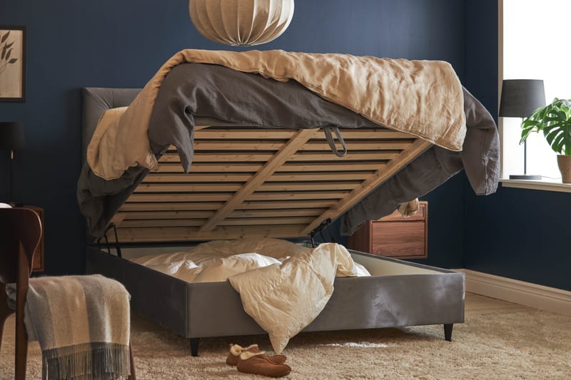 Sängpaket Chilla Pluss Förvaringssäng 140x200 cm  - Grå - Möbler - Säng - Säng med förvaring