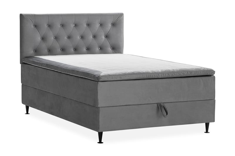Sängpaket Chilla Pluss Förvaringssäng 140x200 cm  - Grå - Säng med förvaring - Komplett sängpaket