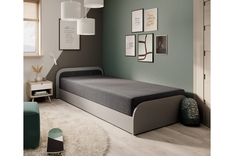 Sängpaket Förvaringssäng Mayuri 90x180 cm - Grå - Möbler - Säng - Säng med förvaring