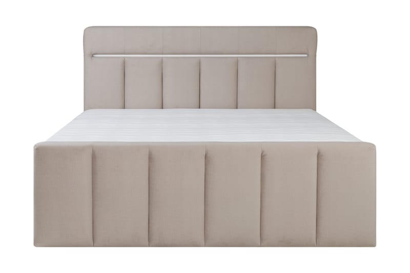 Sängpaket Gullmar Förvaringssäng 180x200 cm - Beige - Säng med förvaring - Komplett sängpaket