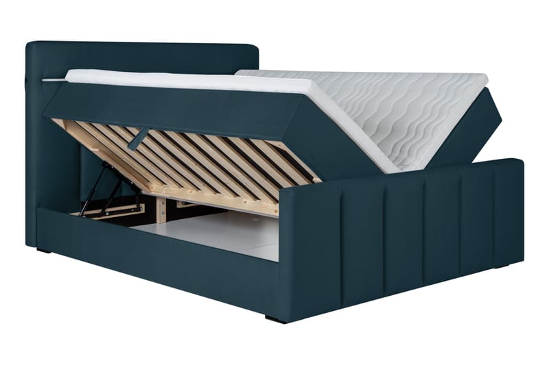 Sängpaket Gullmar Förvaringssäng 180x200 cm - Grön - Säng med förvaring - Komplett sängpaket