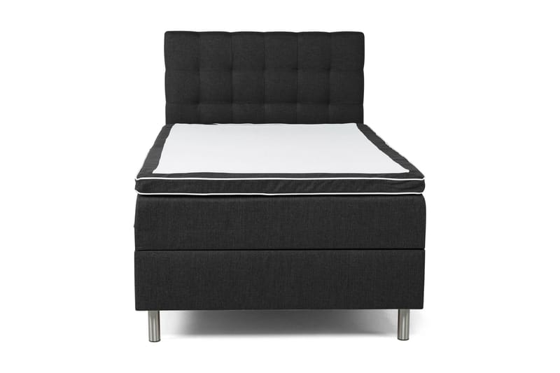 Sängpaket Suset Box Bed 140x200 - Mörkgrå - Säng med förvaring - Komplett sängpaket