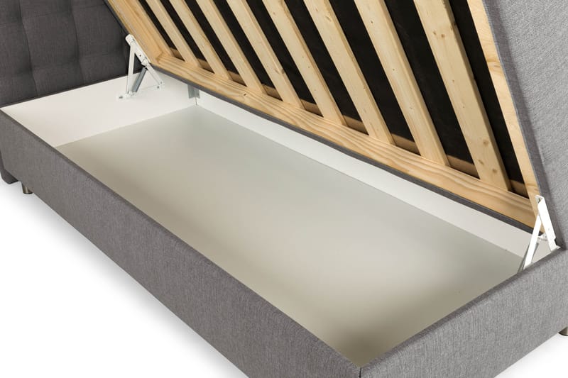 Sängpaket Suset Box Bed 160x200 - Grå - Möbler - Säng - Säng med förvaring