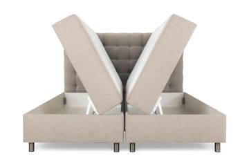 Sängpaket Suset Box Bed 180x200 - Beige - Möbler - Säng - Säng med förvaring - Dubbelsäng med förvaring