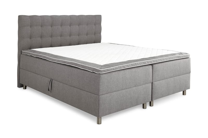 Sängpaket Suset Box Bed 180x200 - Grå - Säng med förvaring