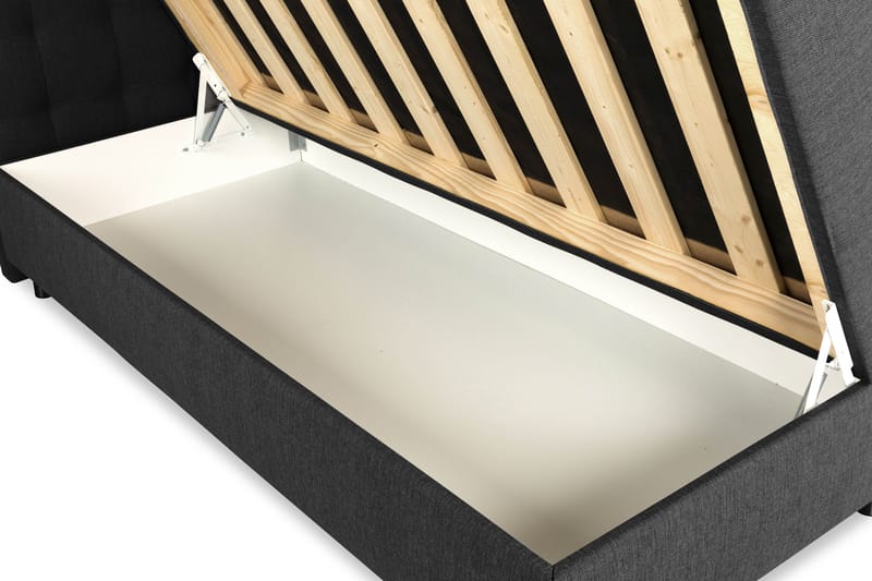 Sängpaket Suset Box Bed 180x200 - Mörkgrå - Möbler - Säng - Säng med förvaring