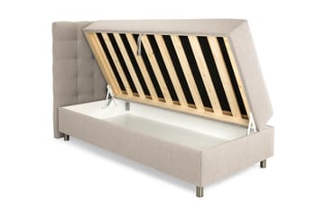 Sängpaket Suset Box Bed 90x200 - Beige - Möbler - Säng - Säng med förvaring - Dubbelsäng med förvaring