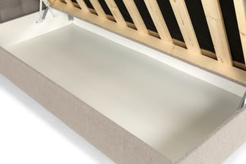 Sängpaket Suset Box Bed 90x200 - Beige - Möbler - Säng - Säng med förvaring - Dubbelsäng med förvaring