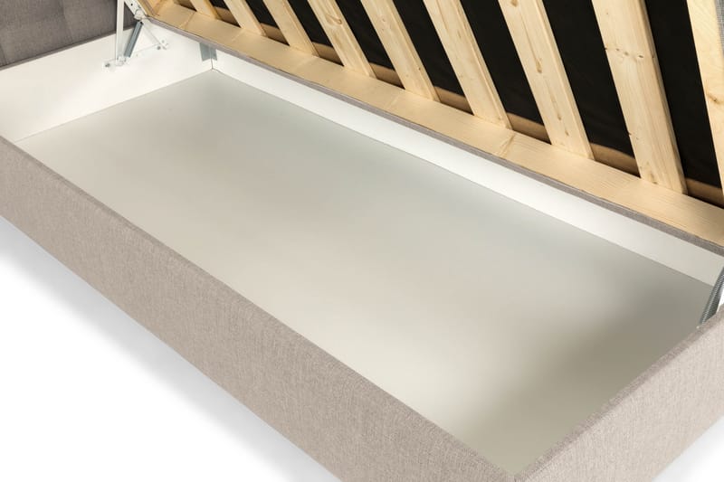 Sängpaket Suset Box Bed 90x200 - Beige - Möbler - Säng - Säng med förvaring - Dubbelsäng med förvaring