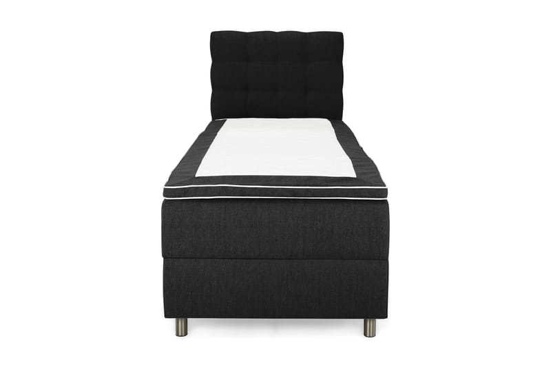 Sängpaket Suset Box Bed 90x200 - Mörkgrå - Säng med förvaring - Komplett sängpaket