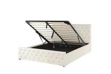 Saleux Förvaringssäng 140x200 cm - Sammet/Beige - Möbler - Säng - Säng med förvaring