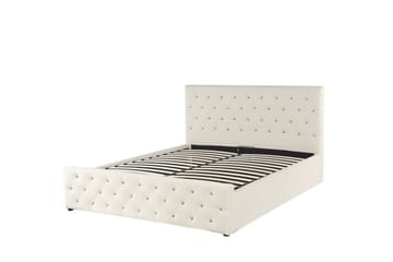 Saleux Förvaringssäng 140x200 cm - Sammet/Beige - Möbler - Säng - Säng med förvaring