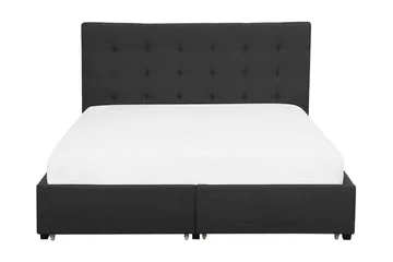 Sandrick Dubbelsäng med Förvaring 160x200 - Grå - Möbler - Säng - Säng med förvaring