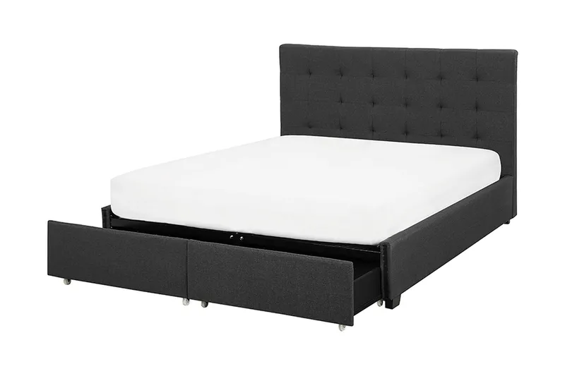 Sandrick Dubbelsäng med Förvaring 160x200 - Grå - Möbler - Säng - Säng med förvaring