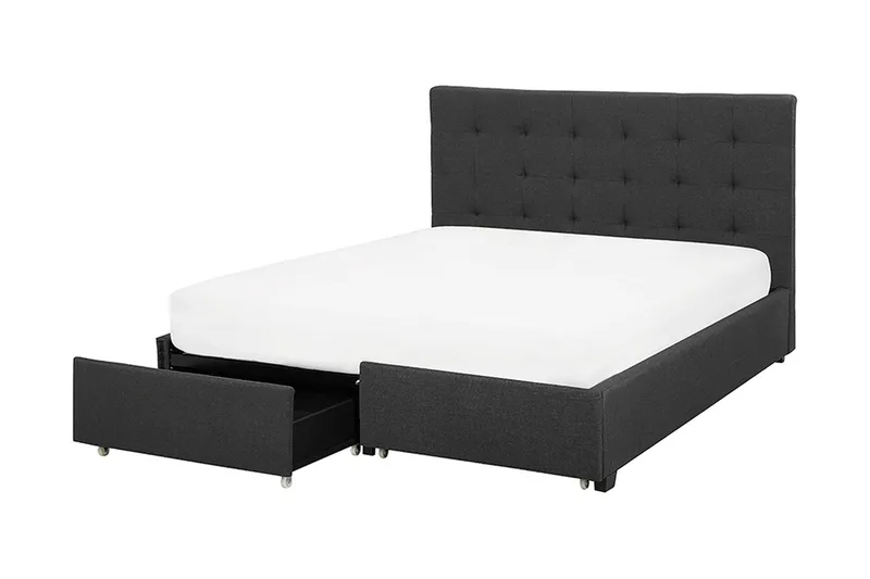 Sandrick Dubbelsäng med Förvaring 160x200 - Grå - Möbler - Säng - Säng med förvaring