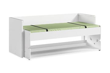 Skrivbordssäng Brencon - Vit - Möbler - Säng - Säng med förvaring