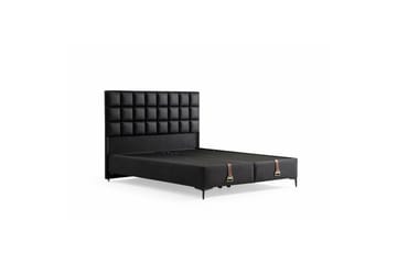 Sängbotten & Sänggavel för Enkel Säng Drelna svart - 100 x 38 x 200 cm - Möbler - Säng - Sängram & sängstomme