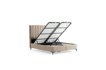 Sängbotten & Sänggavel för Enkel Säng Mojon Beige - 90 x 38 x 190 cm - Möbler - Säng - Sängram & sängstomme